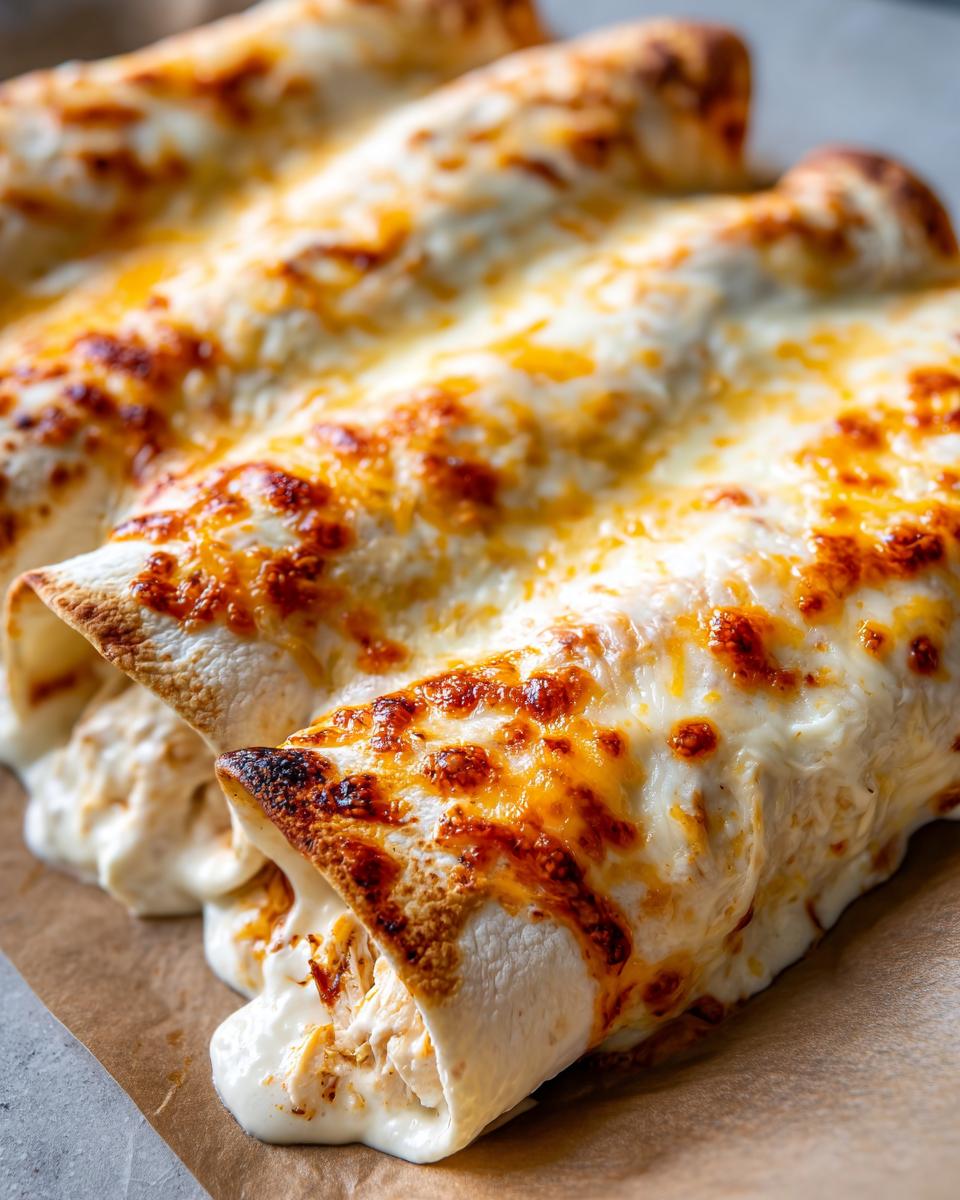 Creamy White Chicken Enchiladas - detail 2