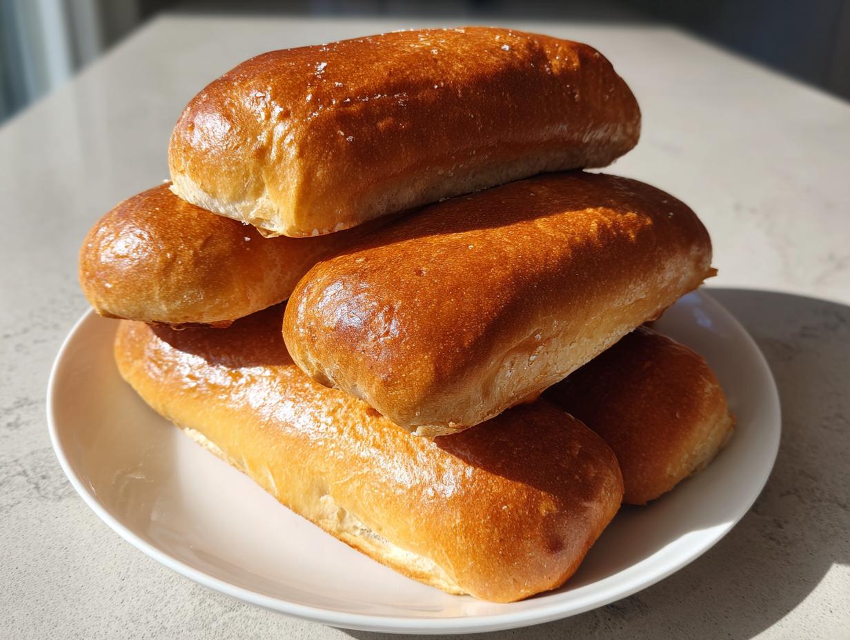 Fresh Milled Wheat Sourdough Hot Dog Buns