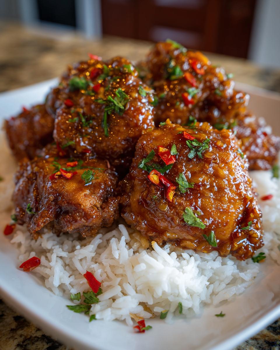 Honey Garlic Chicken - detail 2