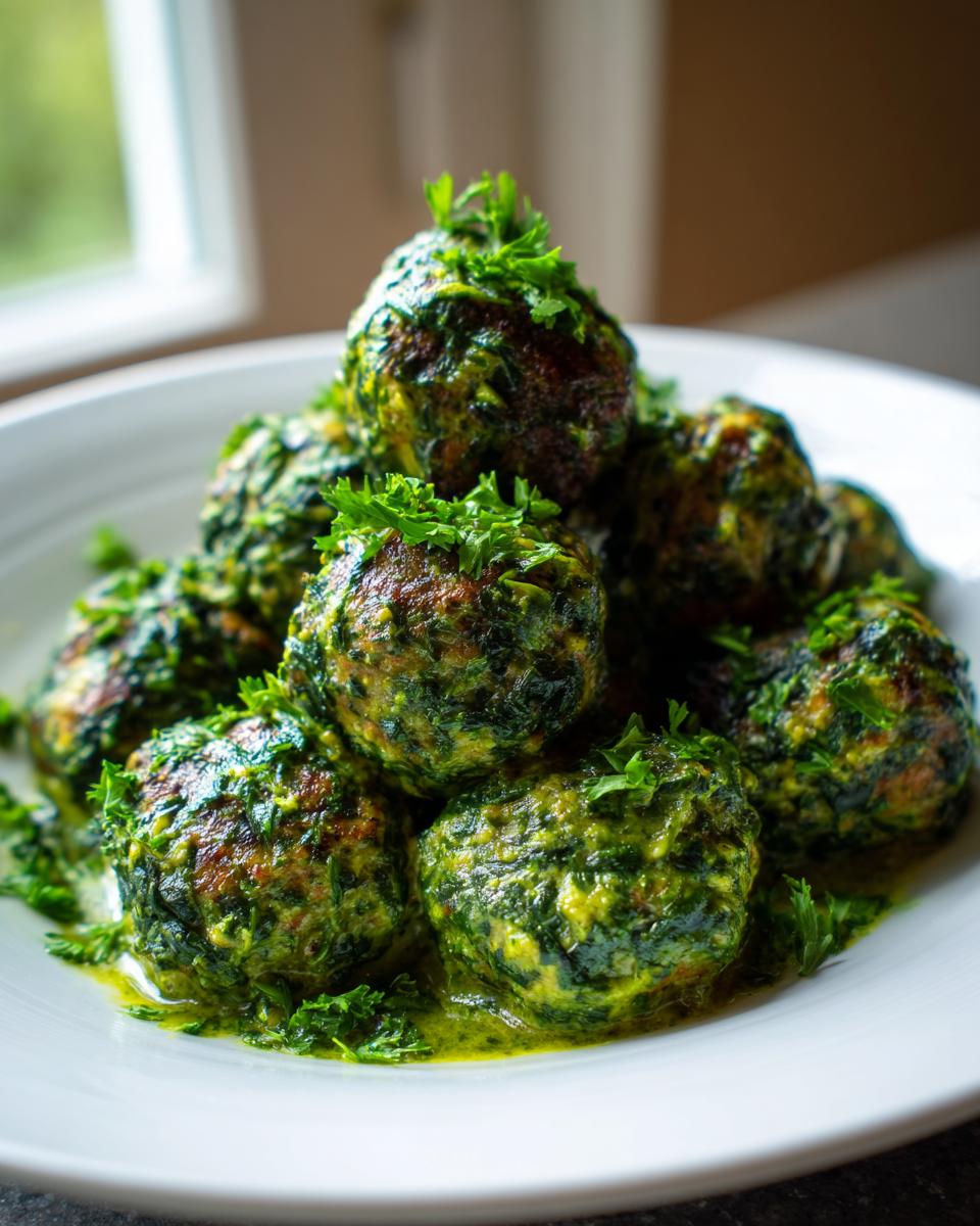 Instant Pot Creamy Spinach Chicken Meatballs - detail 1