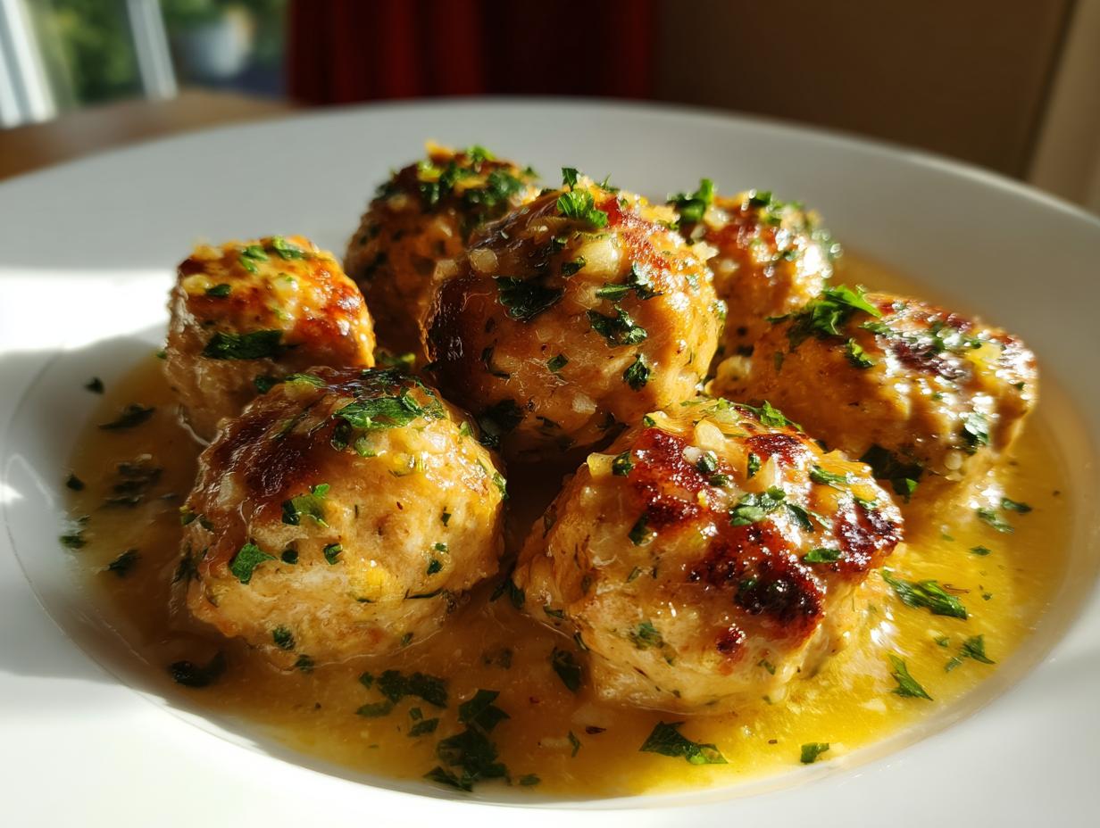 Instant Pot Lemon Garlic Turkey Meatballs
