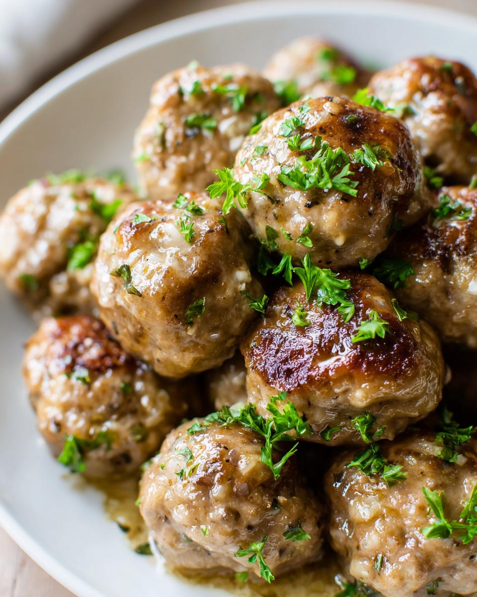 Instant Pot Mushroom Garlic Chicken Meatballs - detail 1