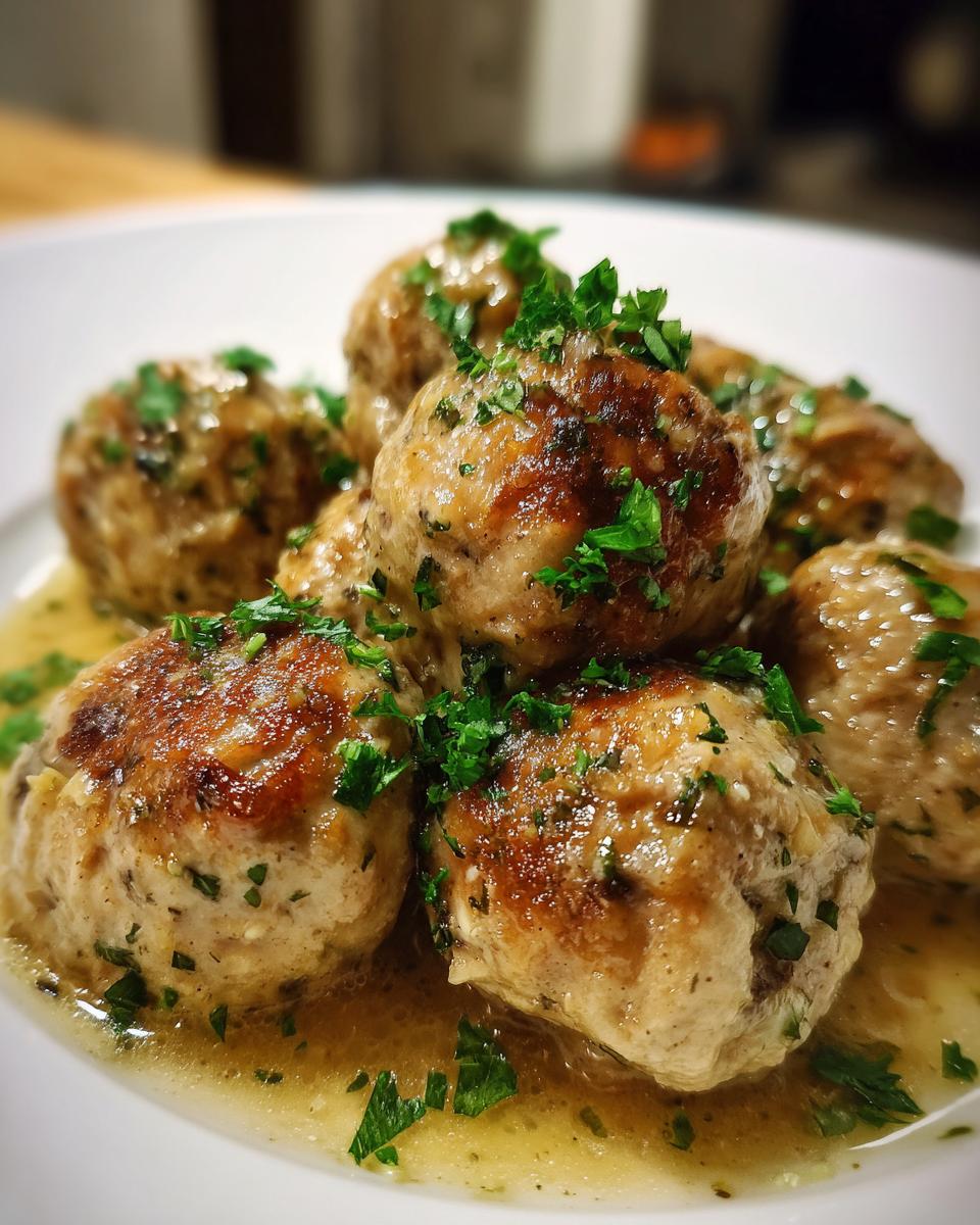 Instant Pot Mushroom Garlic Chicken Meatballs - detail 2