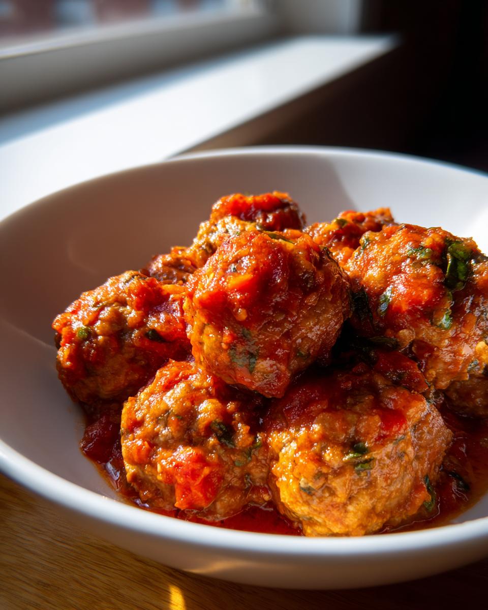 Instant Pot Tomato Basil Turkey Meatballs - detail 2