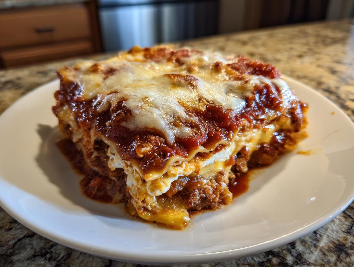 Lazy Ravioli Lasagna