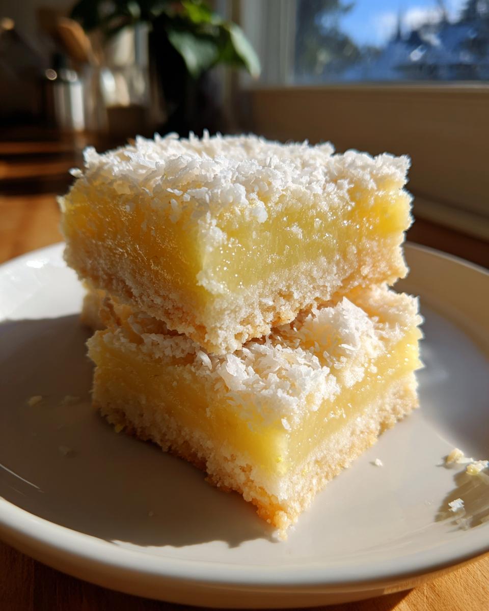Lemon Coconut Bars - detail 1