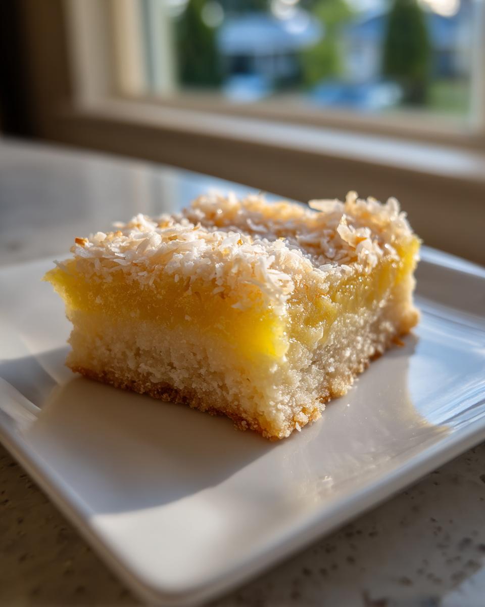 Lemon Coconut Bars - detail 2