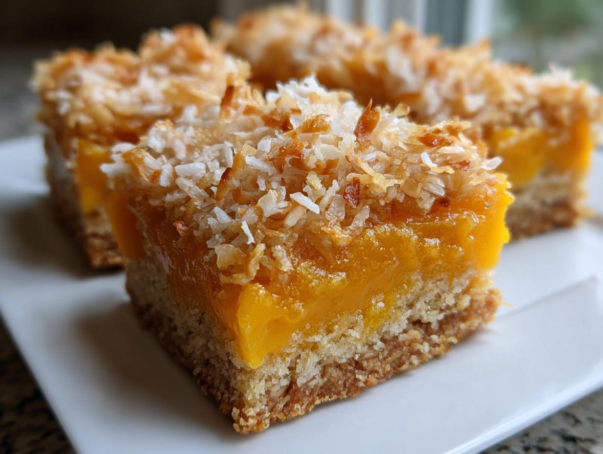Mango Coconut Bars