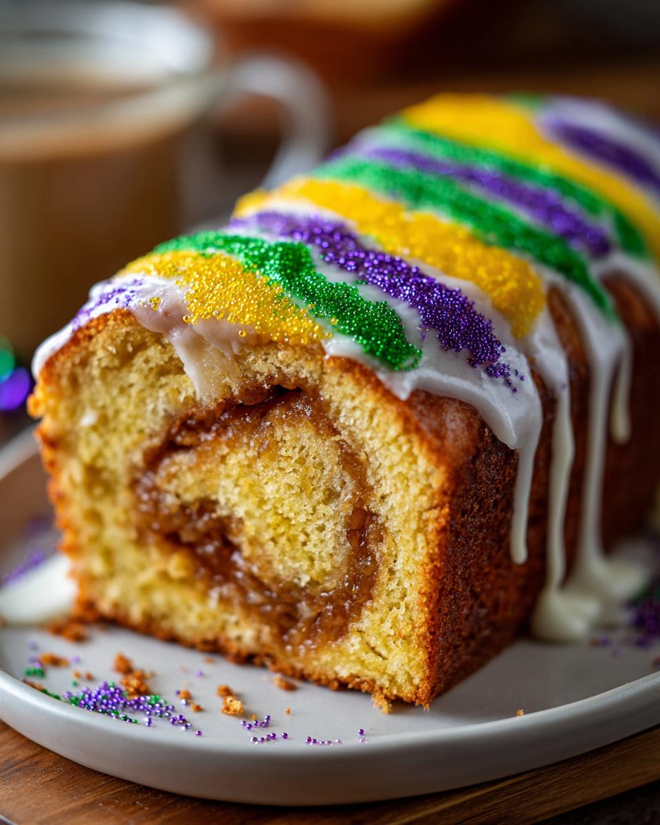 Mardi Gras King Cake - detail 2