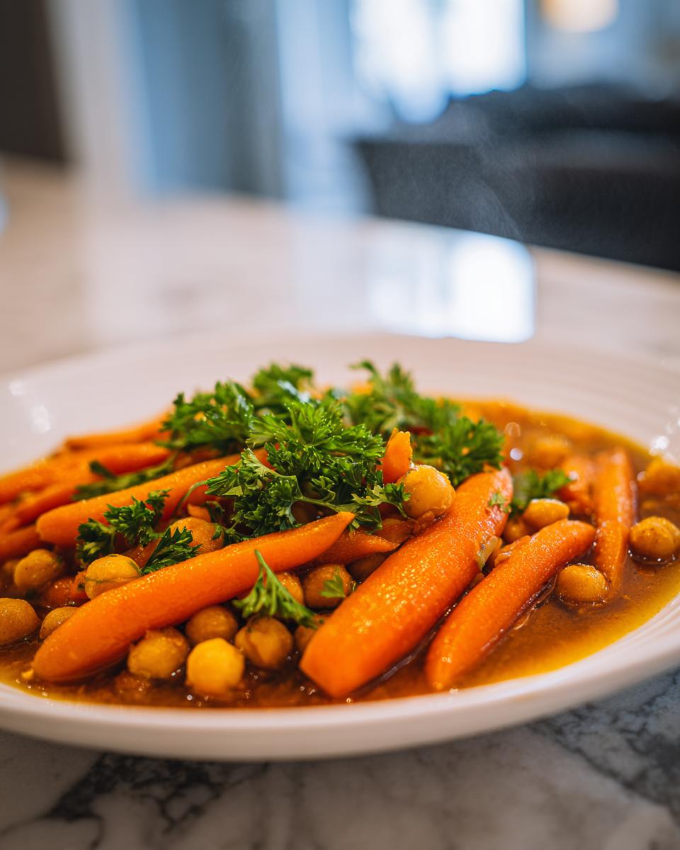 Moroccan Chickpea and Carrot Tagine - detail 2