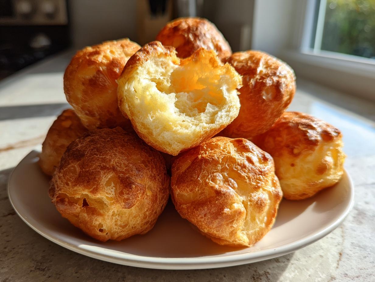 Oven-Baked Dough Puff Balls