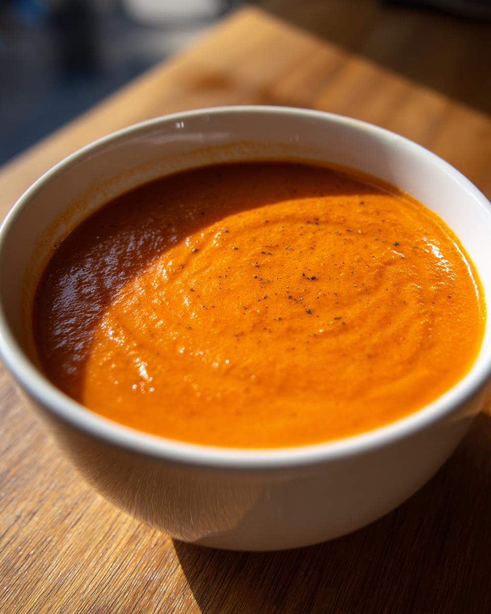 Roasted Red Pepper and Cauliflower Soup - detail 2