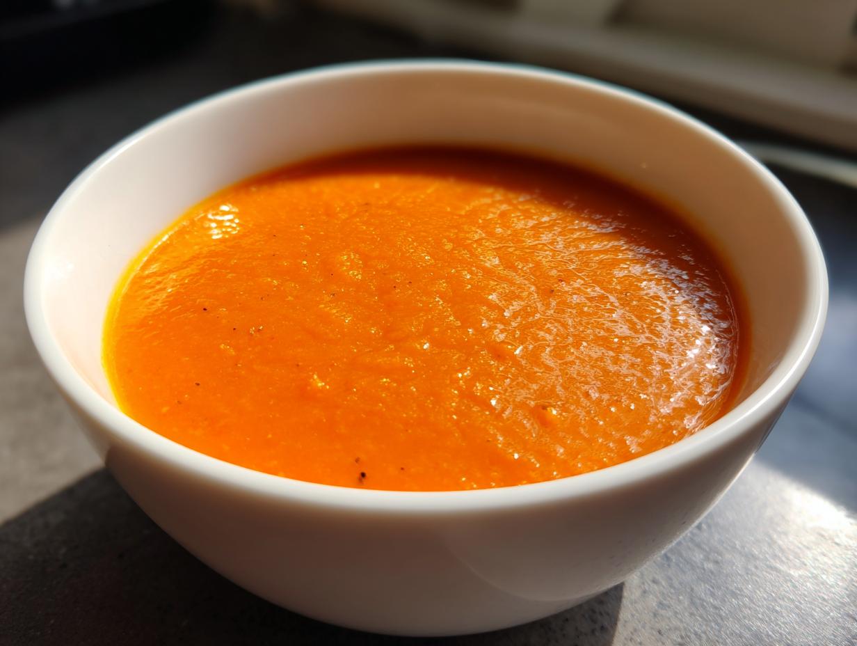 Roasted Red Pepper and Cauliflower Soup