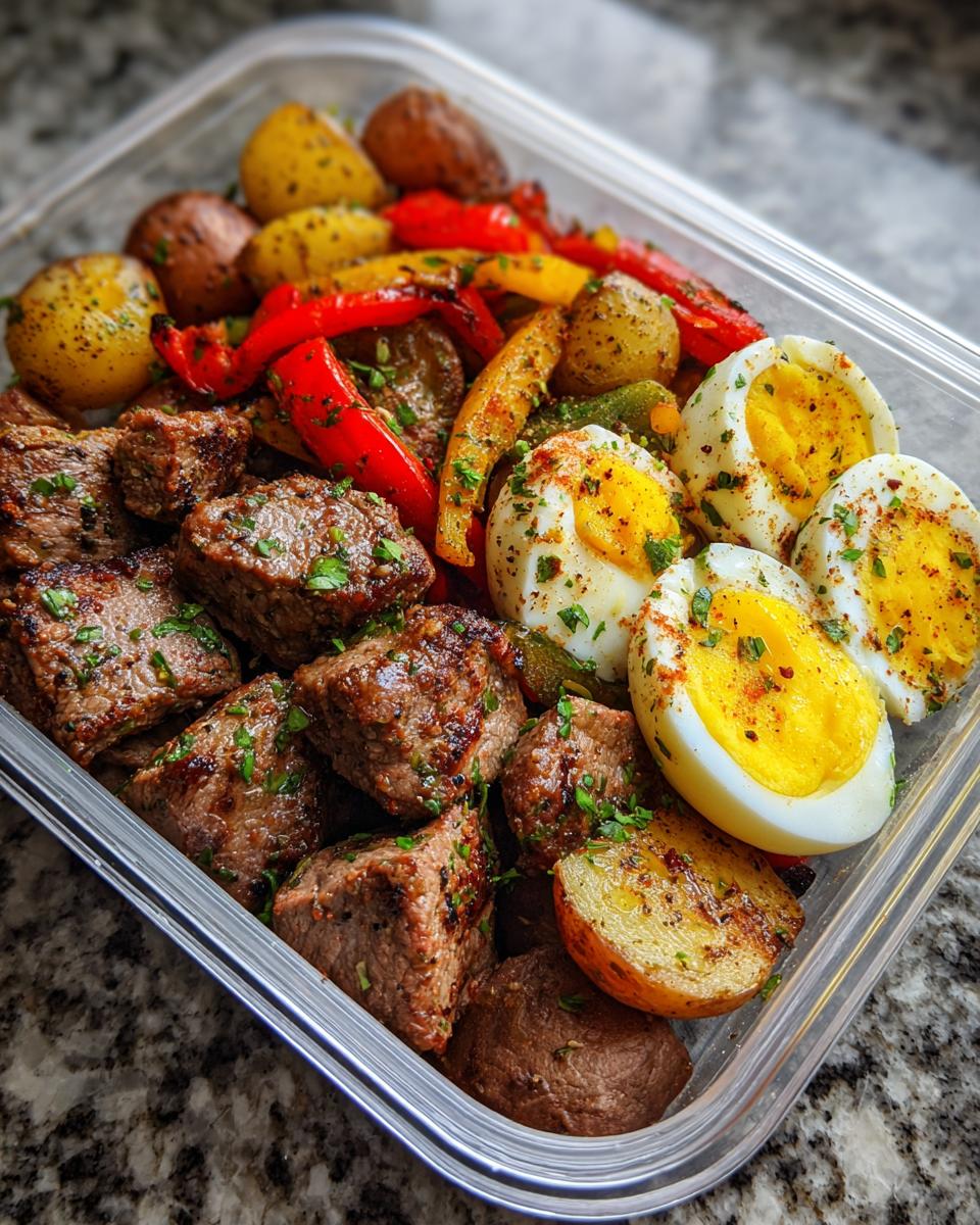 Steak & Egg Breakfast Meal Prep Boxes - detail 3
