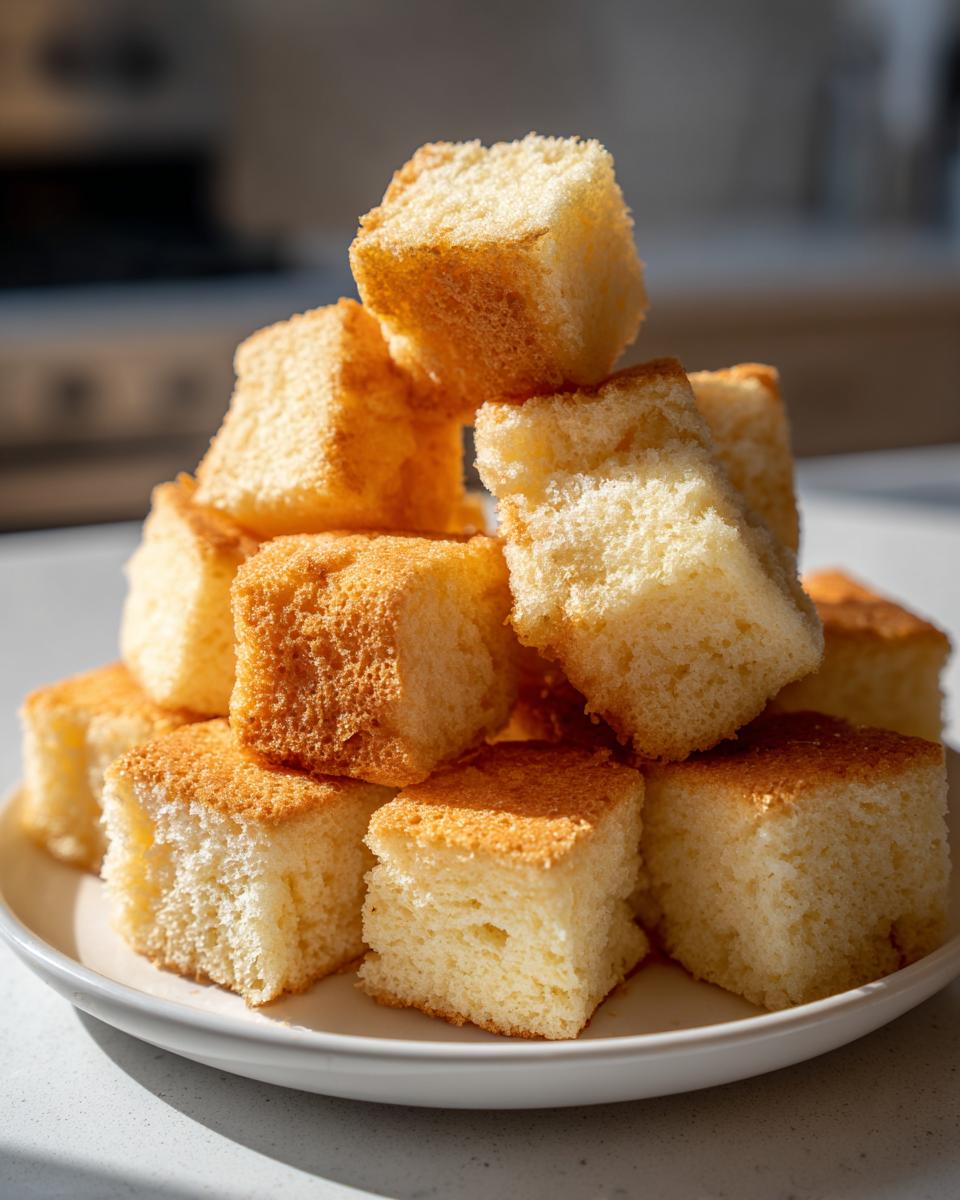 Sweet Baked Dough Cubes - detail 1