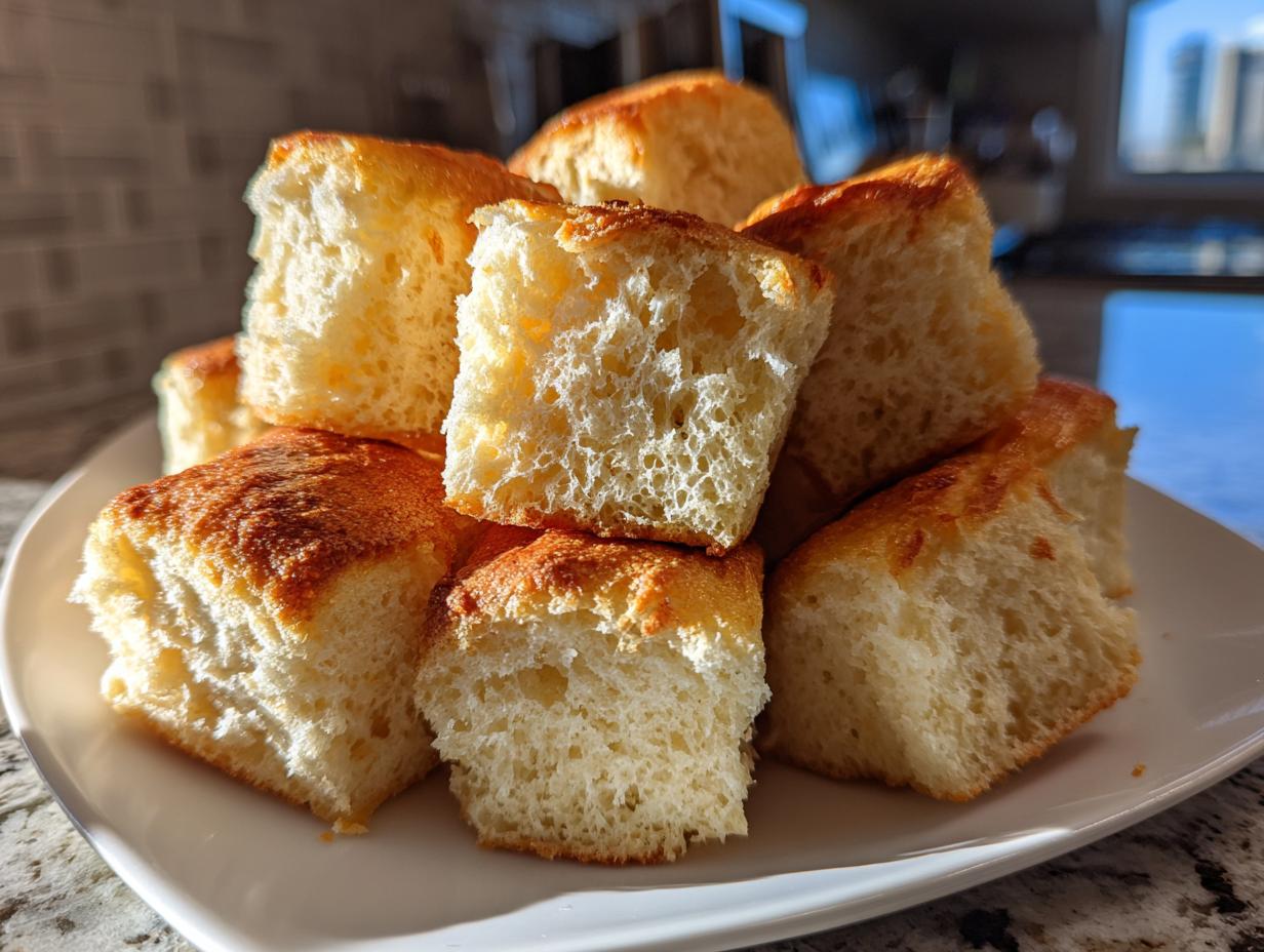 Sweet Baked Dough Cubes