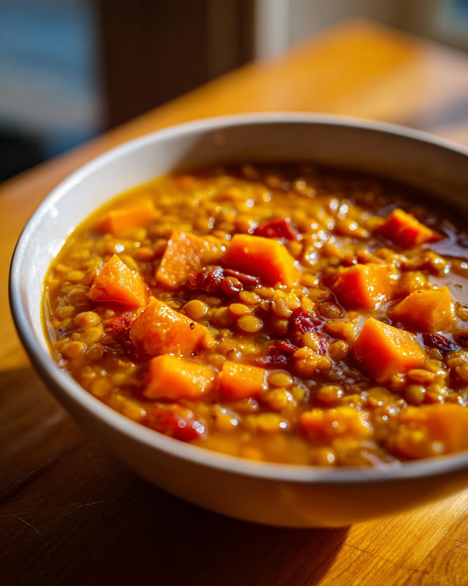 Sweet Potato and Lentil Stew - detail 1
