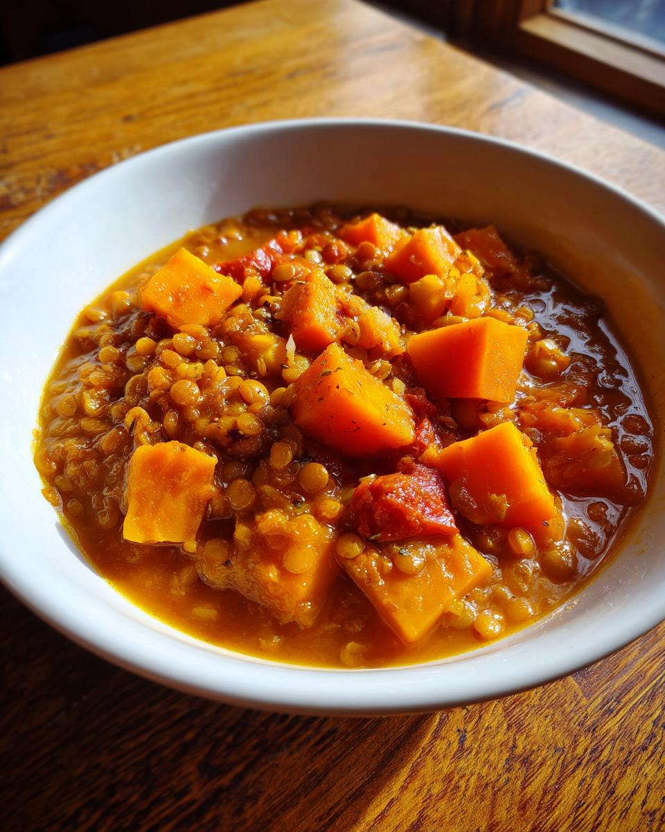 Sweet Potato and Lentil Stew - detail 2