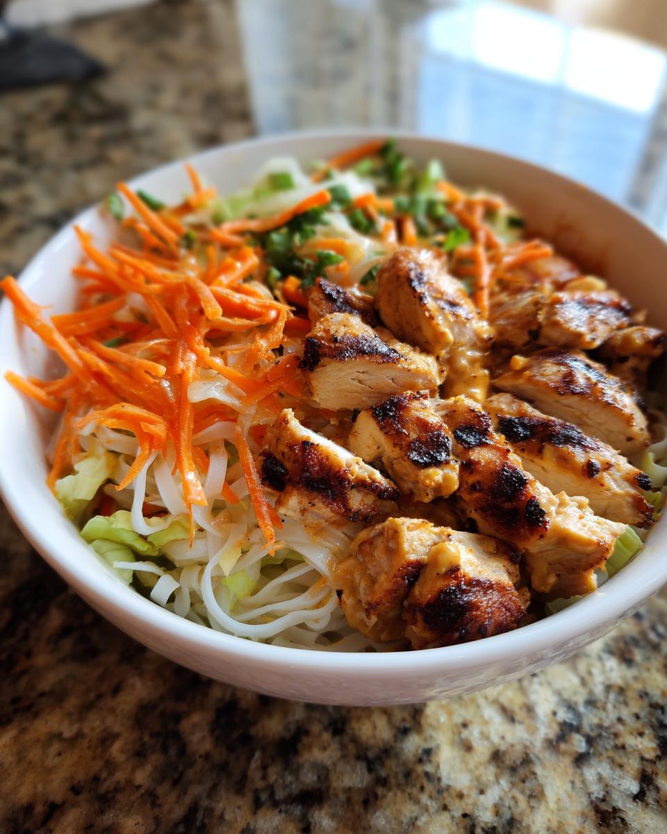 Thai Peanut Chicken Bowl - detail 1