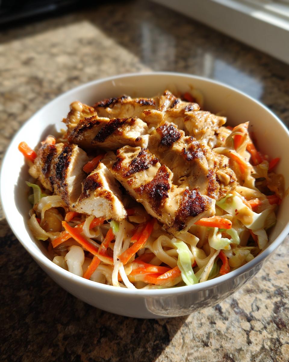 Thai Peanut Chicken Bowl - detail 2