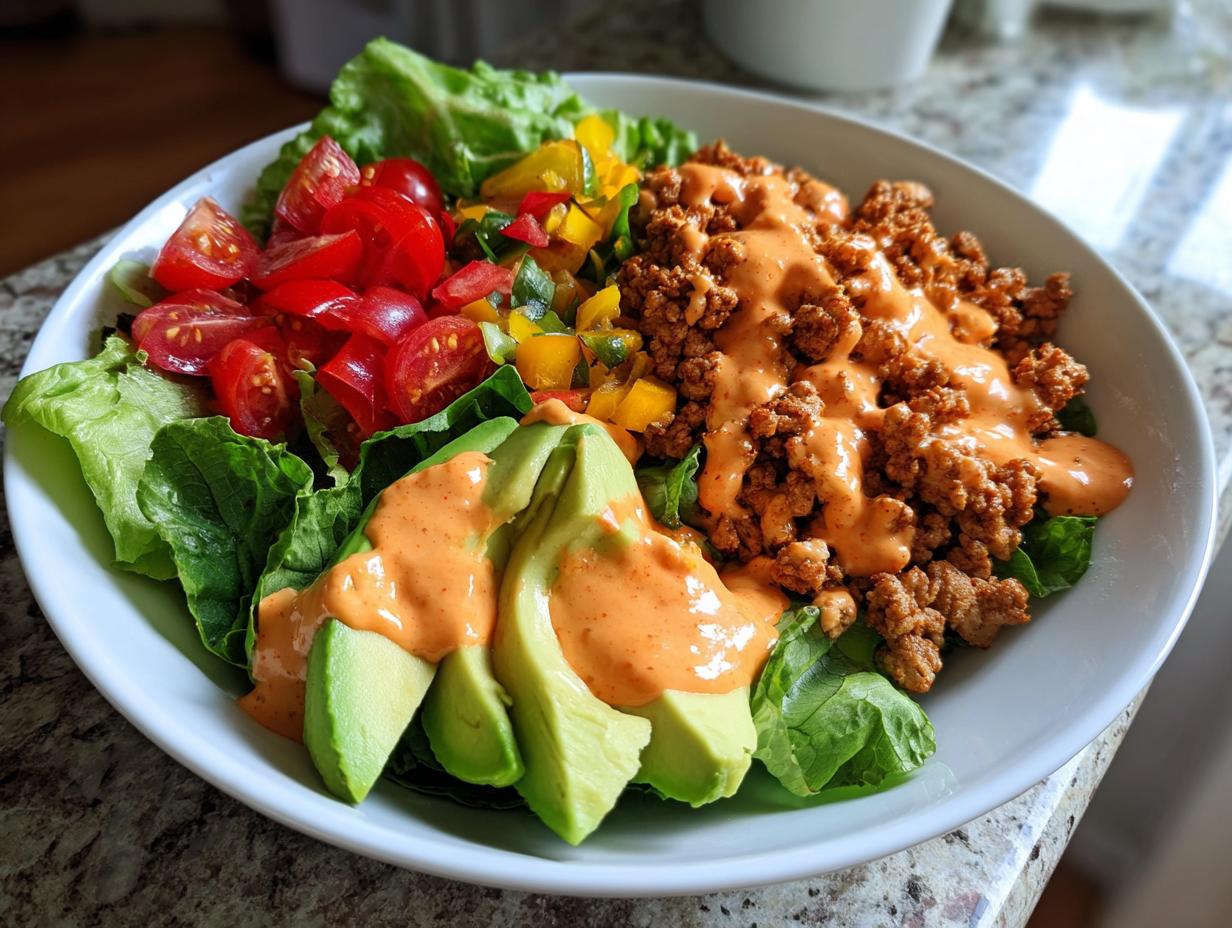 Turkey Taco Salad Protein Bowl