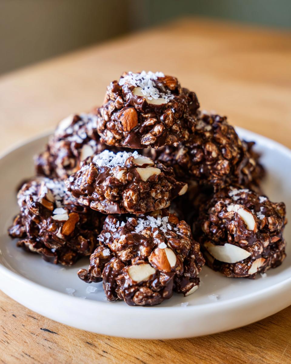 chocolate coconut almond crisps - detail 1