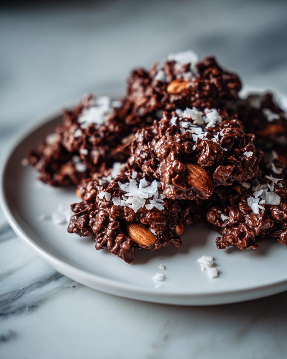 chocolate coconut almond crisps - detail 2