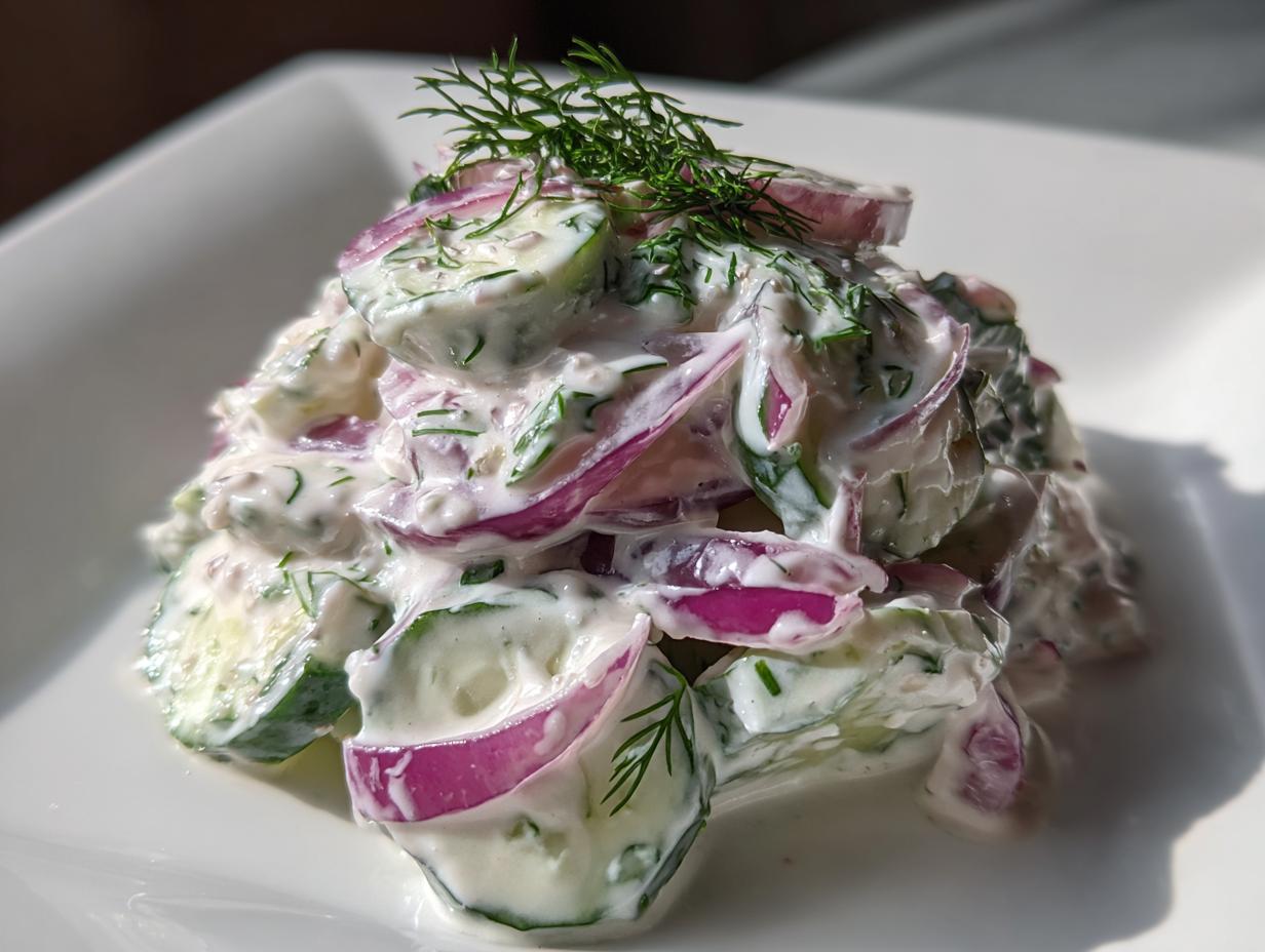 creamy cucumber salad