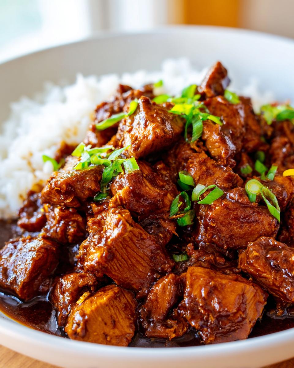 crock pot bourbon chicken - detail 2