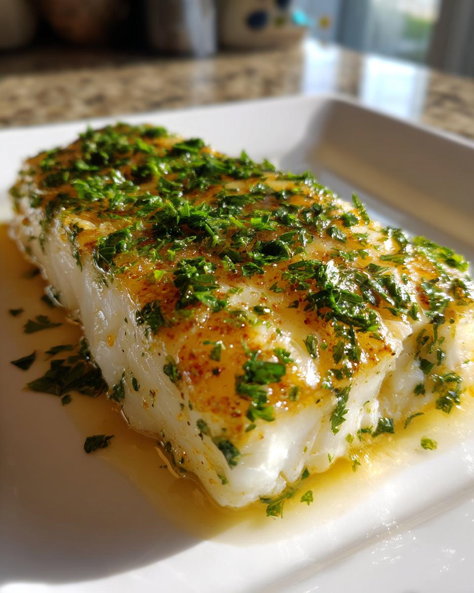 lemon butter haddock - detail 1