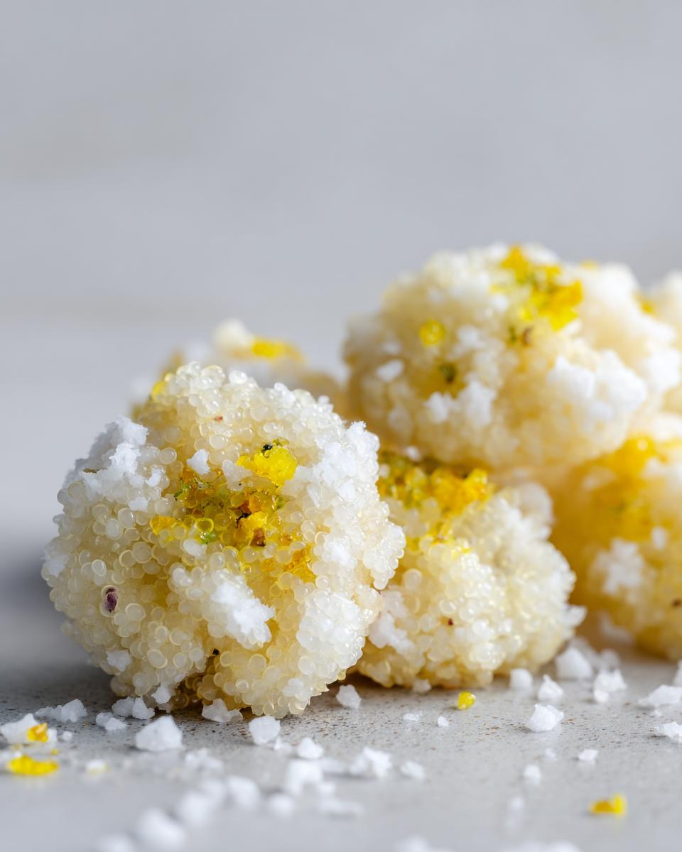 lemon coconut quinoa crisps - detail 2