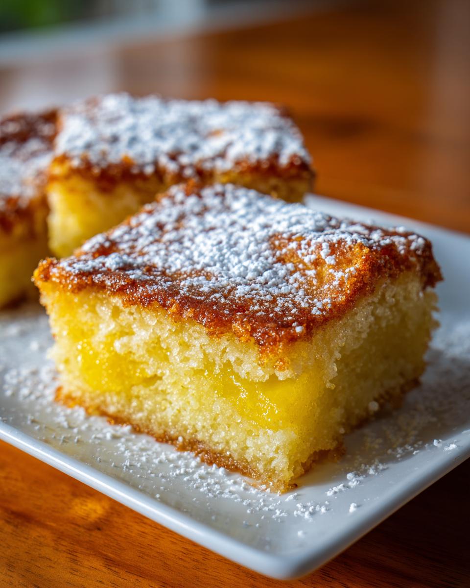 magic lemon cobbler - detail 1