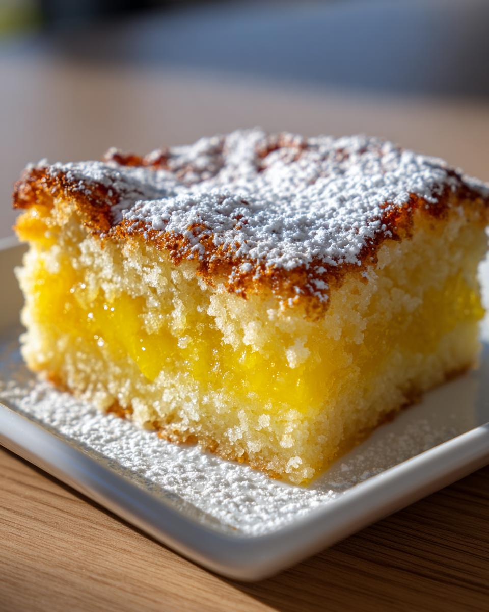 magic lemon cobbler - detail 2