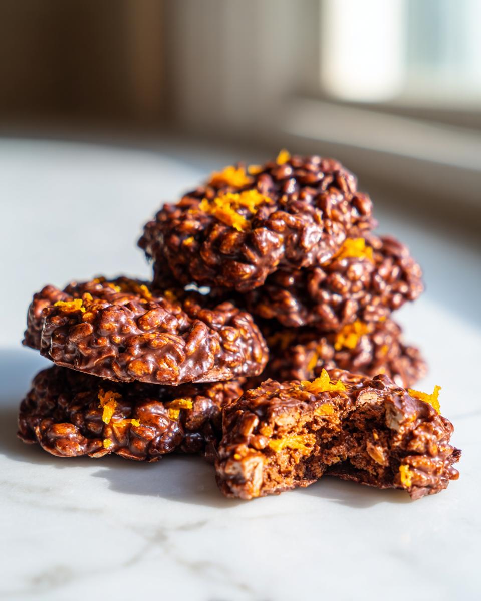 orange coconut chocolate crisps - detail 1