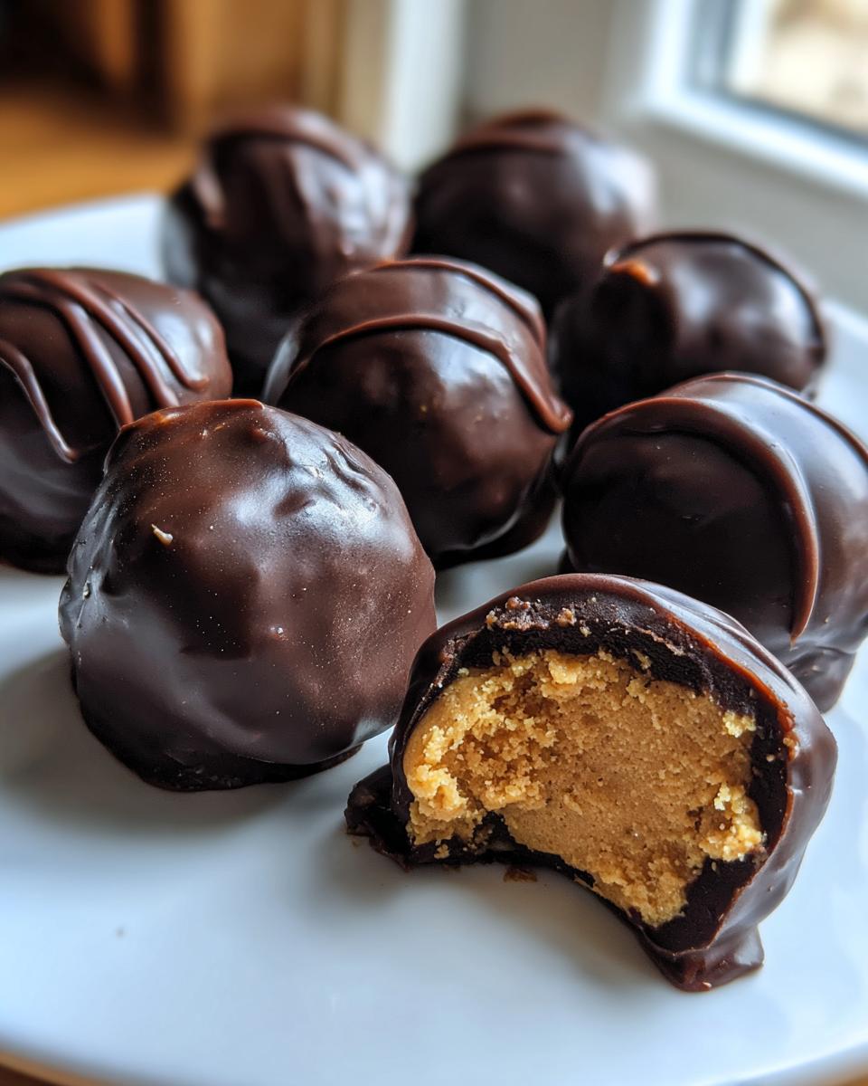 peanut butter balls - detail 2