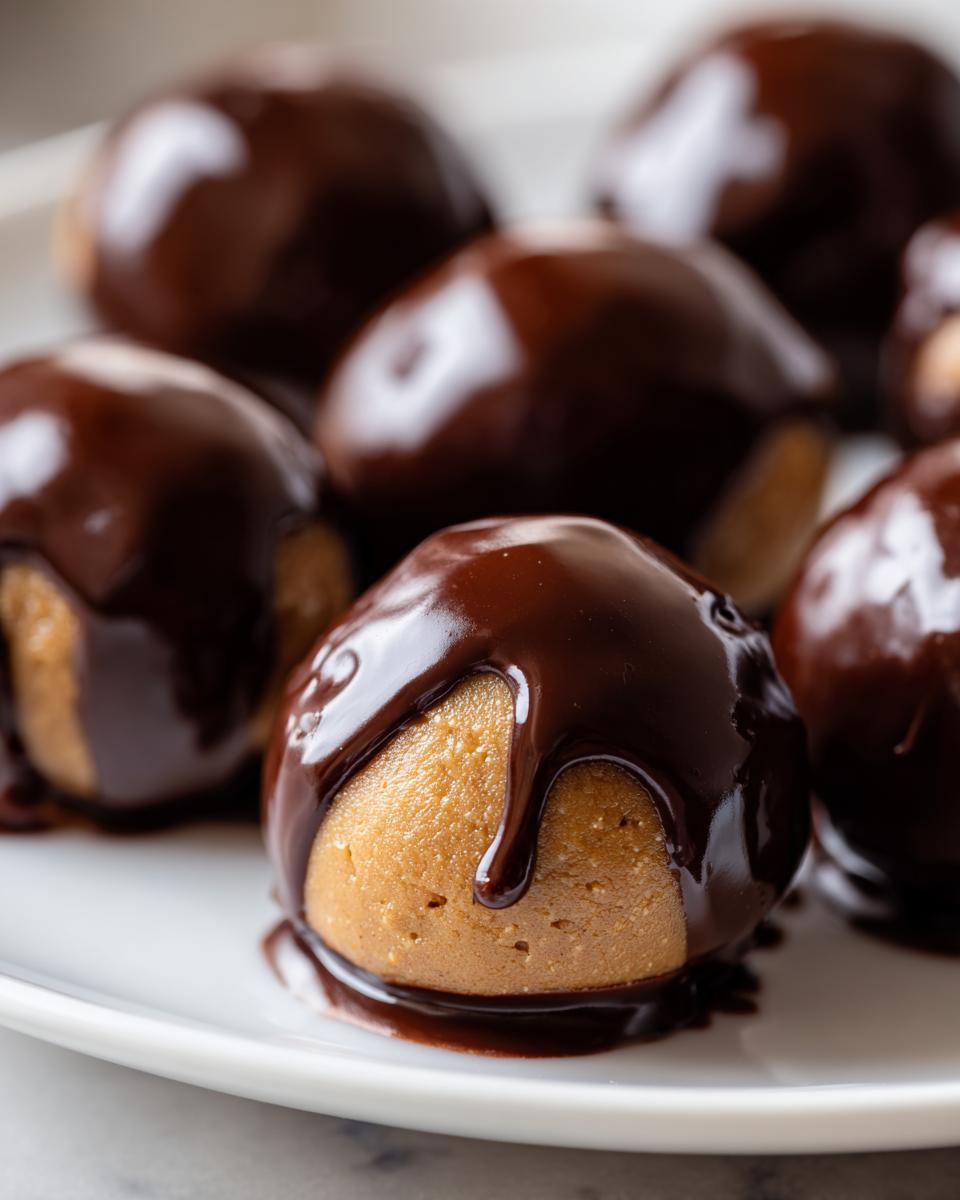 peanut butter balls - detail 3