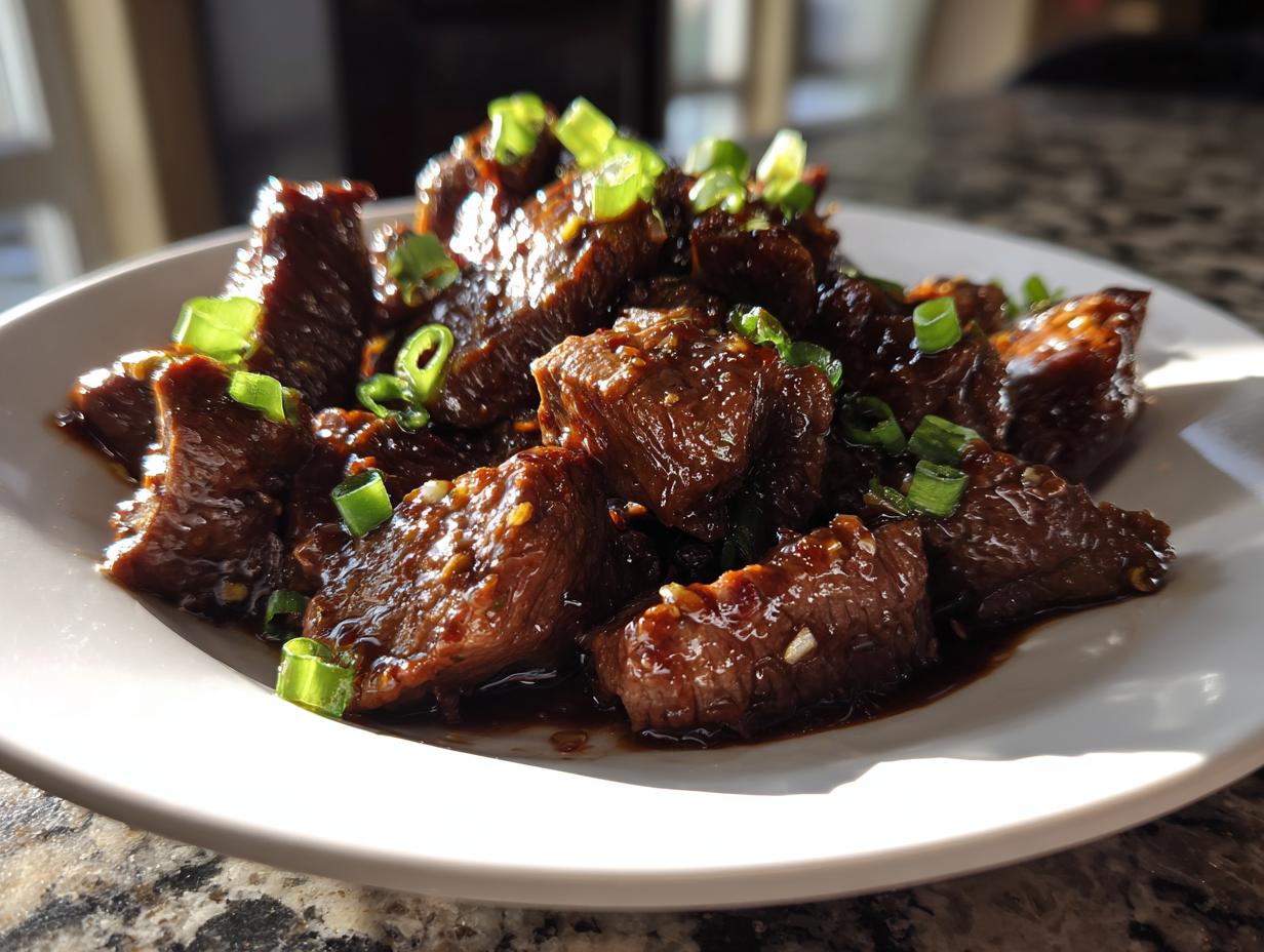 teriyaki beef strips